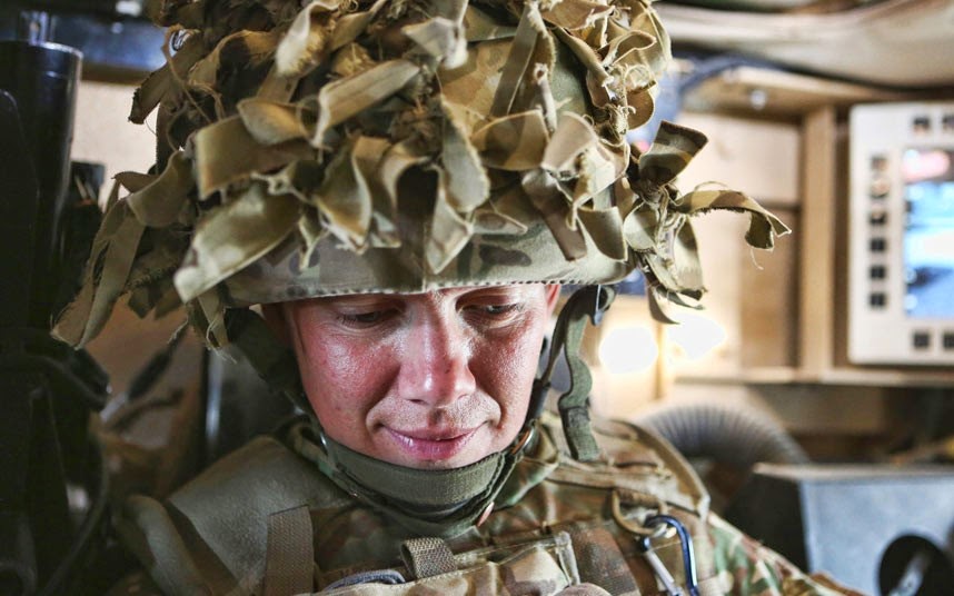 British woman soldier in Afghanistan