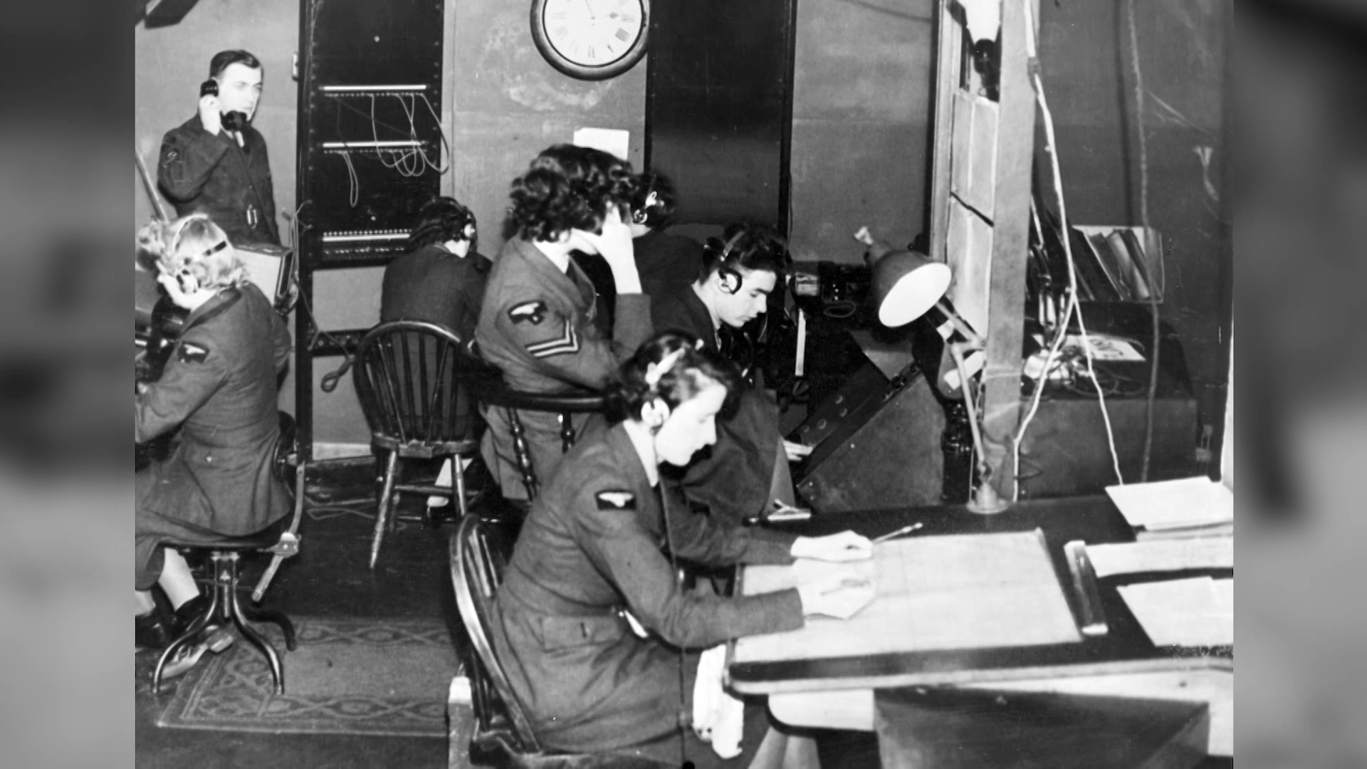 Women operating radar systems at RAF Bawdsey in Suffolk during the Battle of Britain
