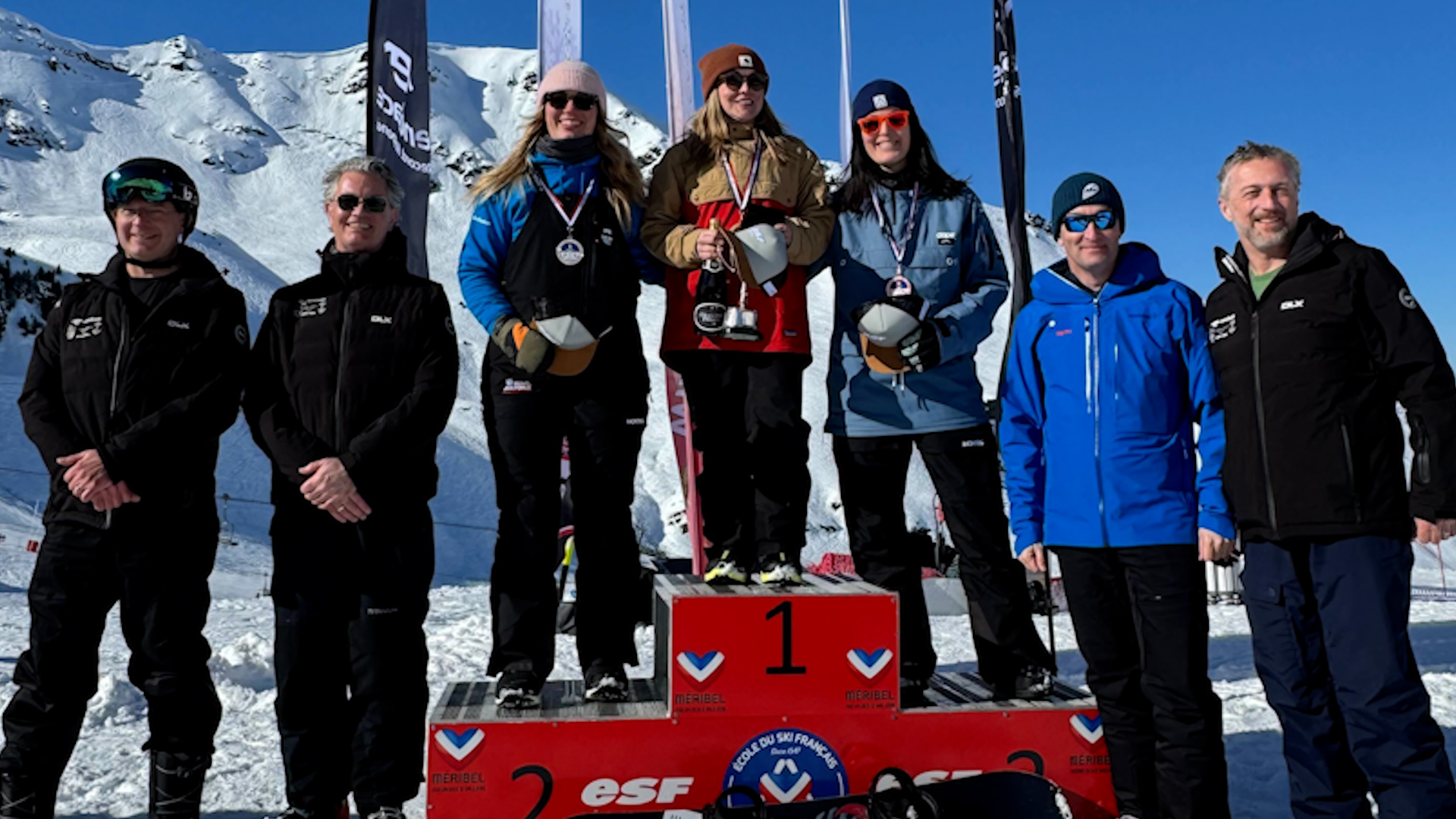 Women's snowboard podium at Meribel CREDIT BFBS DATE 05022025.jpg