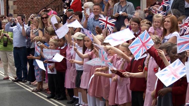 Paratrooper freedom march Woodbridge