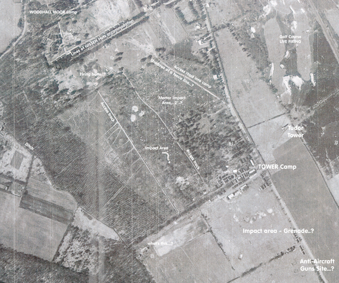 Woodhall Moor Camp 1947 RAF aerial photograph