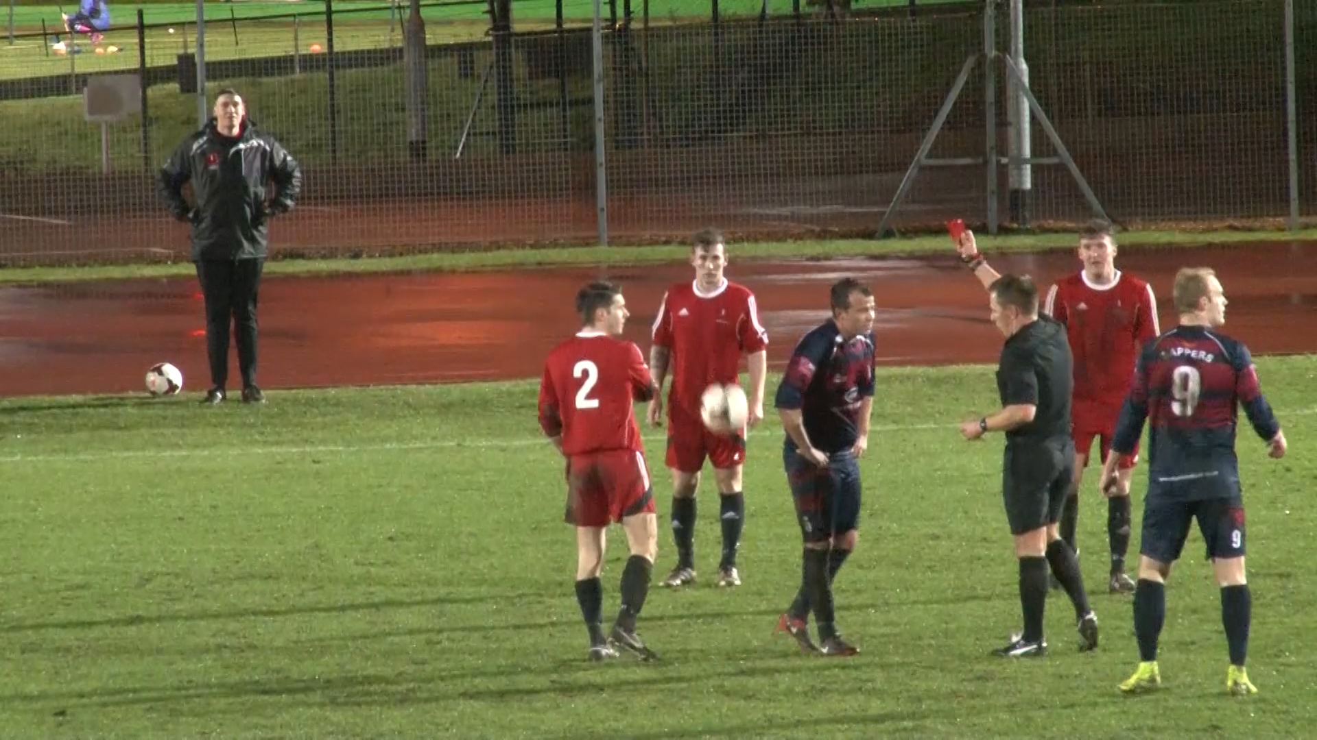 Woolwich Cup final 2017 red card