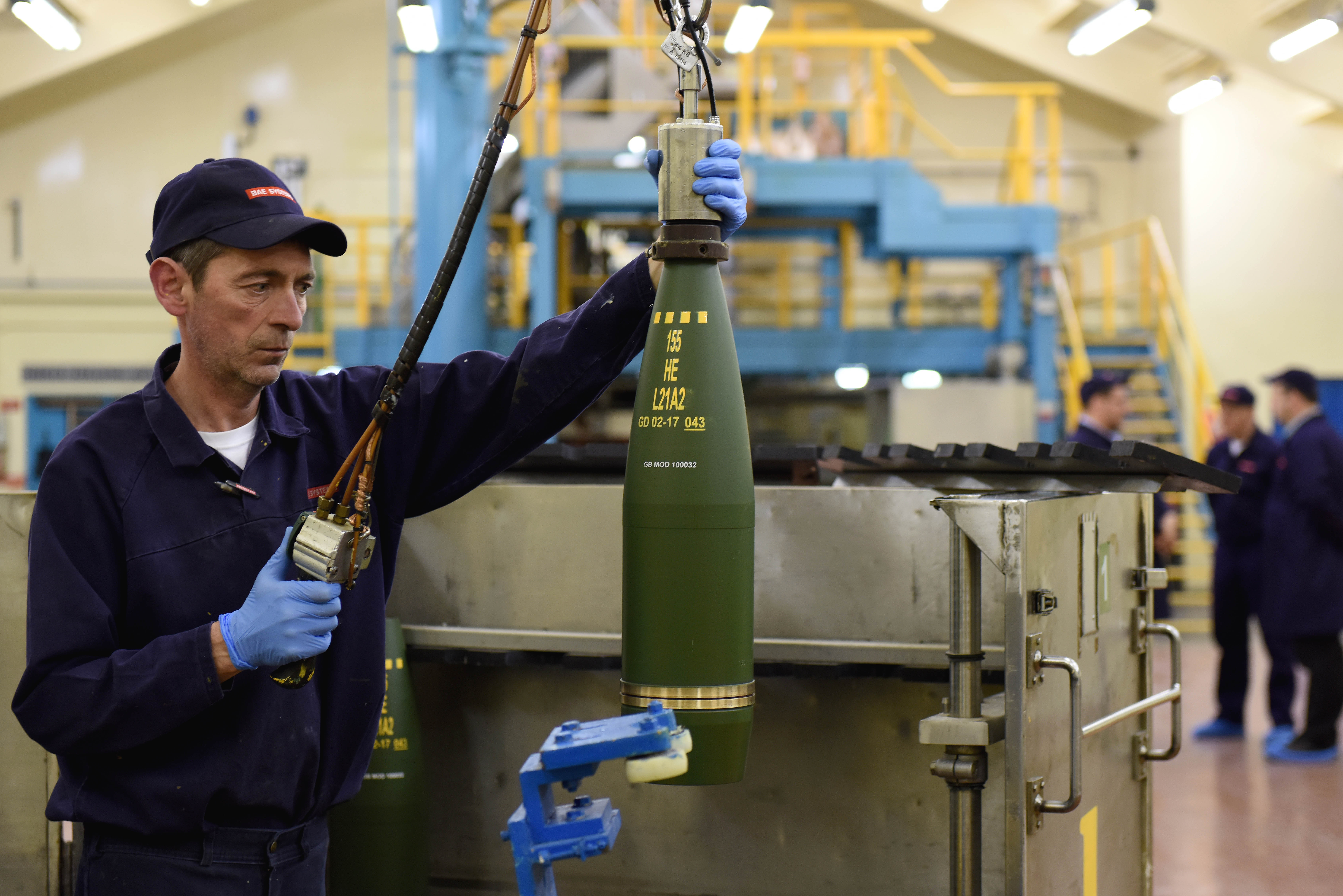 Worker at BAE Systems site Glascoed, South Wales, one of the sites involved in the new contract (Picture: MOD).