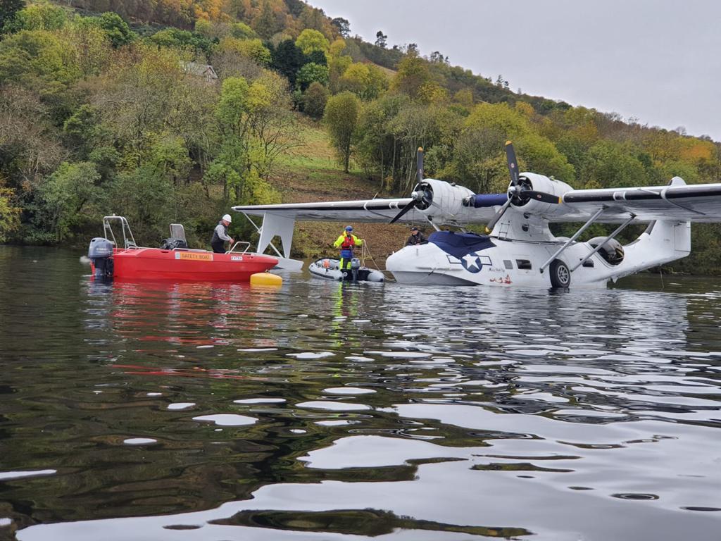 World War Two seaplane PBY Catalina flying boat ‘Miss Pick Up’ engine failure in Loch Ness Appealing For Engine replacement money 221020 CREDIT CENTURYPR