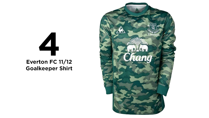 Everton camo football top