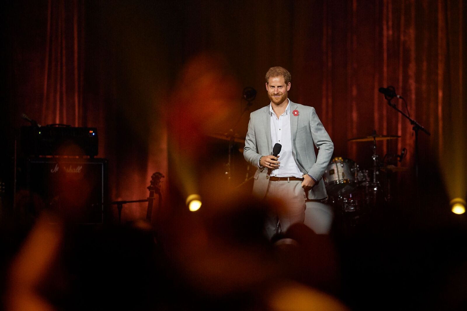 Prince Harry on stage at close of Invictus Games