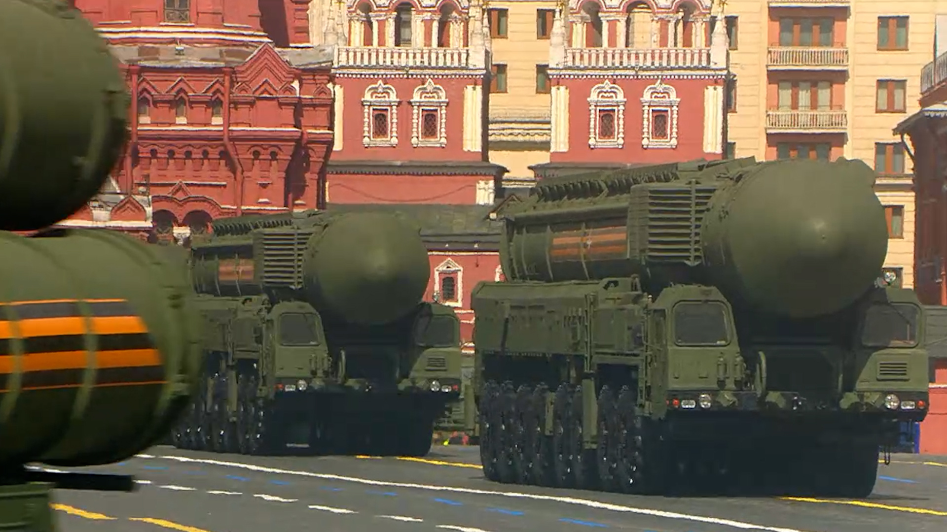 YARS 24 intercontinental ballistic missiles during Russia's Victory Day Parade 08052023 CREDIT Kremlin