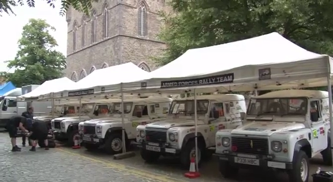 Armed Forces Rally Team entered five Defenders