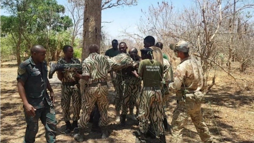 The British troops spent six weeks carrying out the training (Picture: MOD).