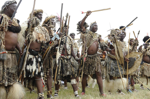 Zulu warrior reenactors picture by GovernmentZA_1