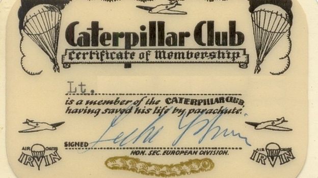Caterpillar Club Certificate