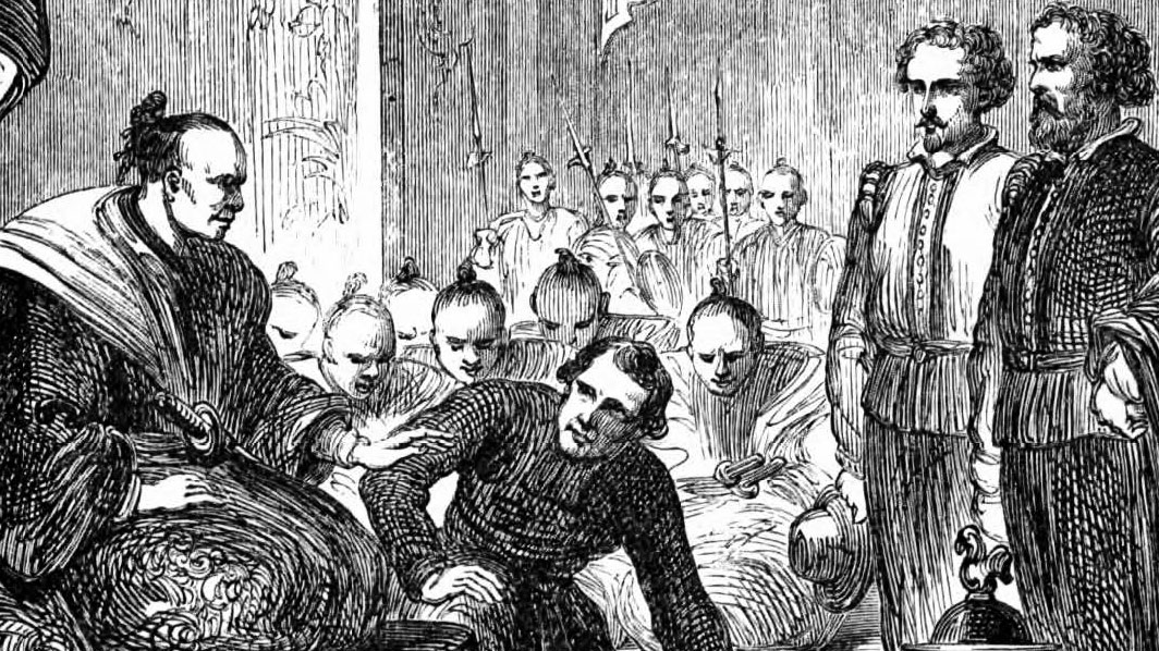A drawing of William Adams from William Dalton's 1861 book Will Adams the first Englishman in Japan 2 CREDIT Will Adams the first Englishman in Japan