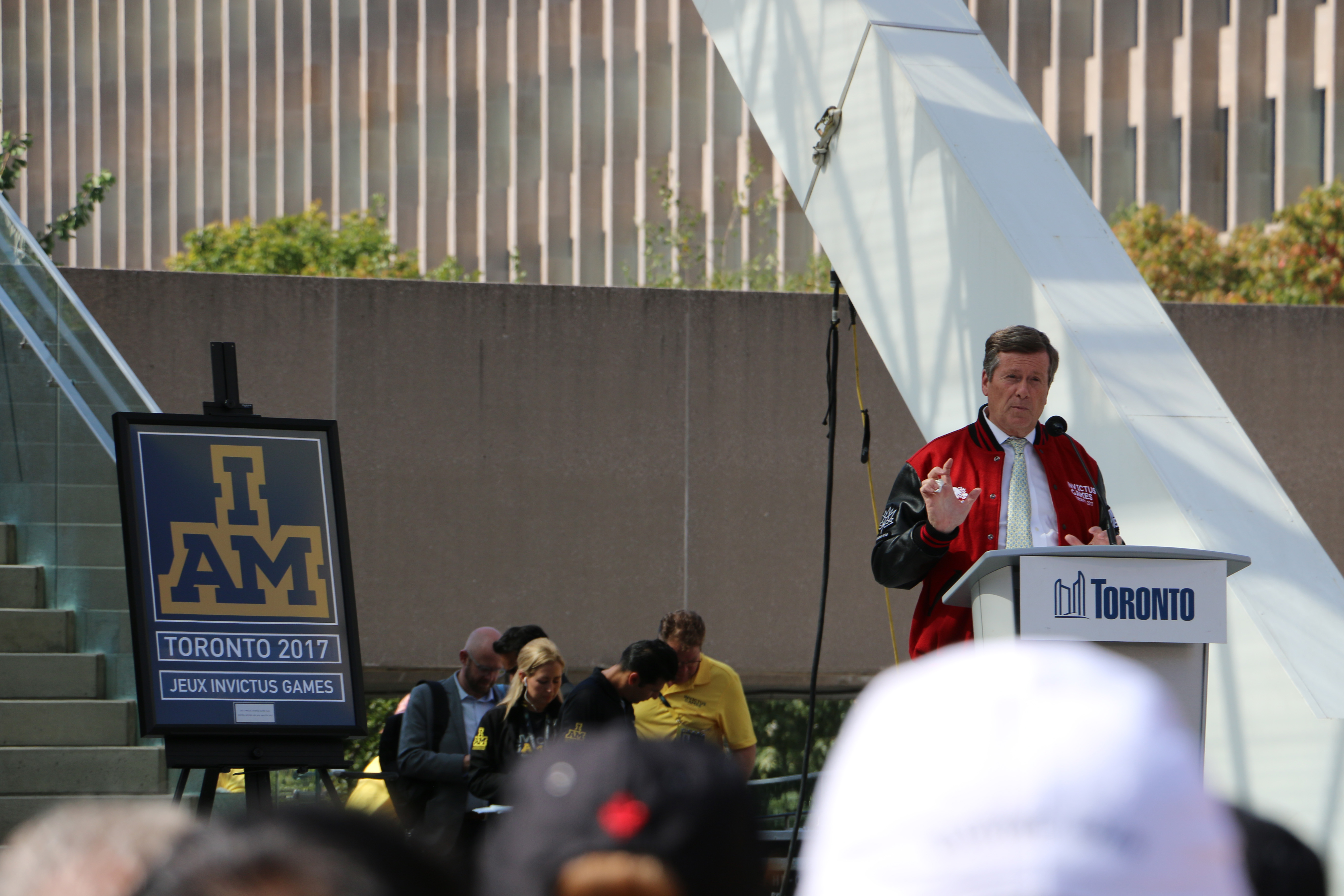 Invictus Games Flag Welcomed Home To Toronto Mayor
