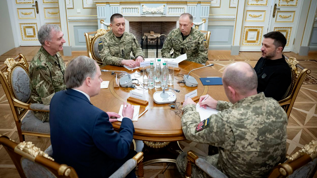 Admiral Sir Tony Radakin with Ukrainian President Zelensky (Picture: Volodymyr Zelensky)