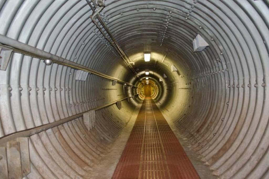 Tunnel to refurbished missile silo