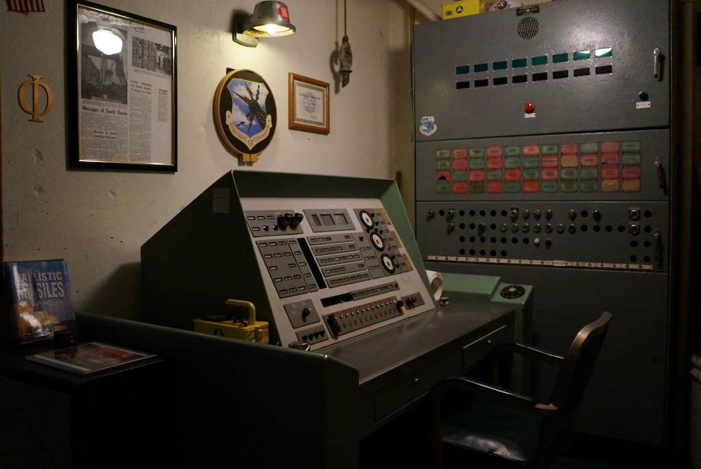 Control room of former US missile silo for rent