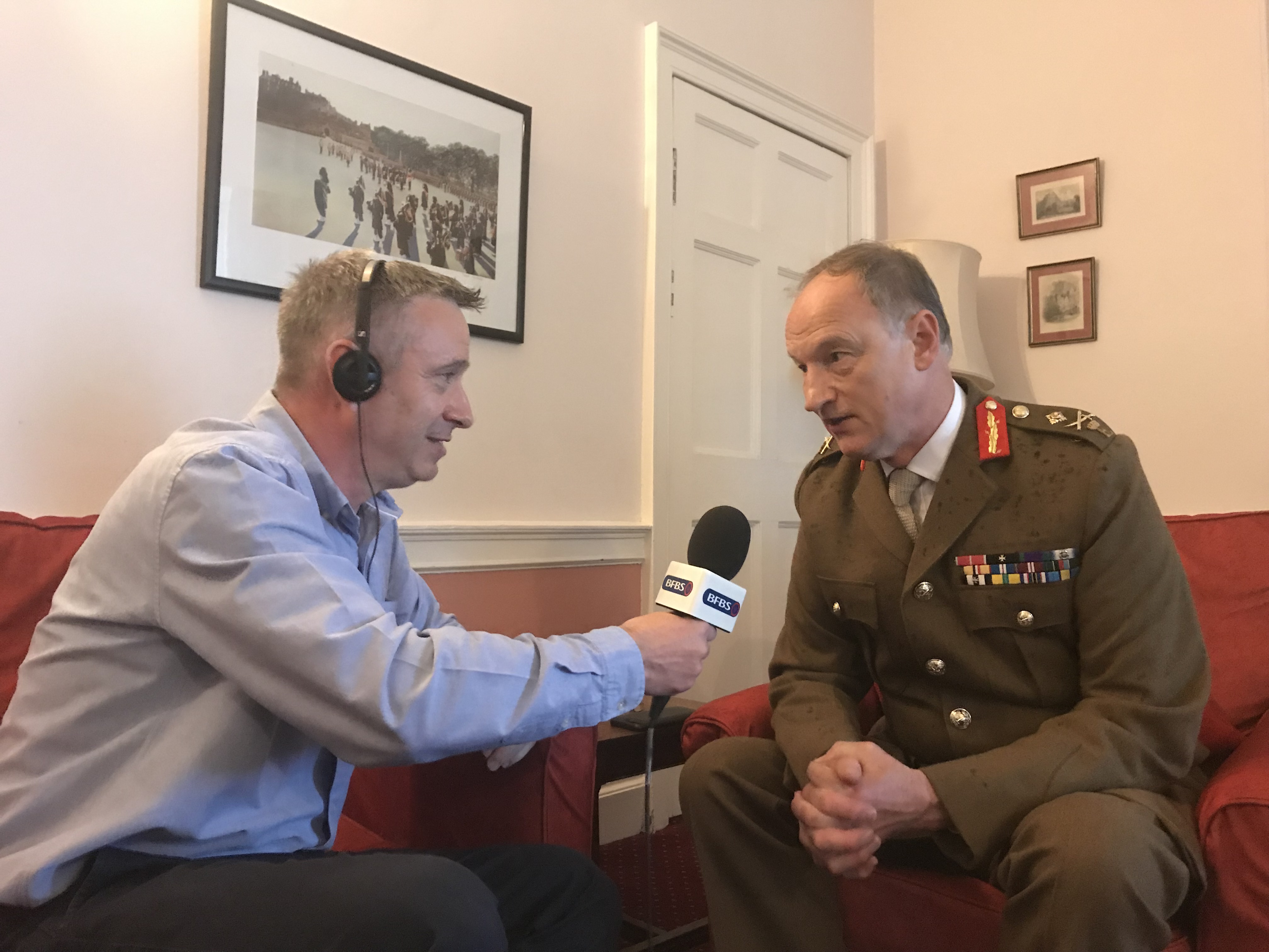Alastair Bruce with Mark McKenzie