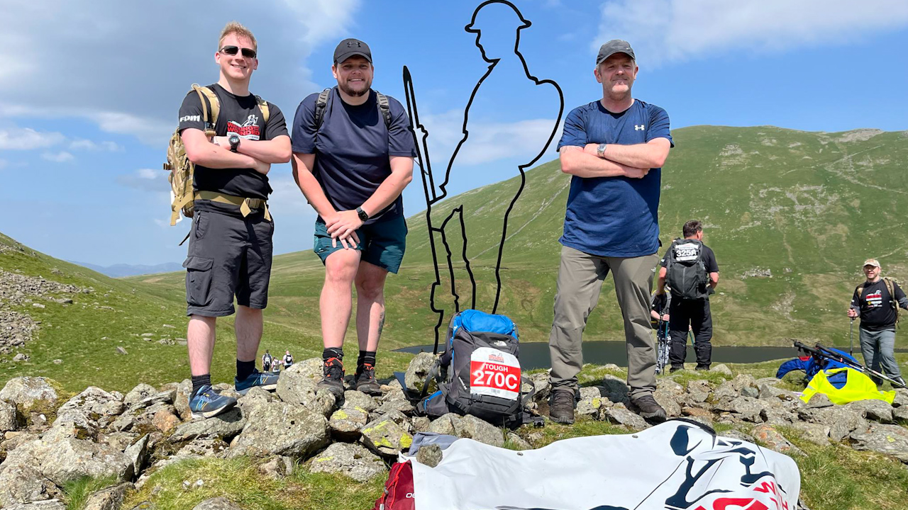 Team BFBS completed the Tough route in five hours and ten minutes