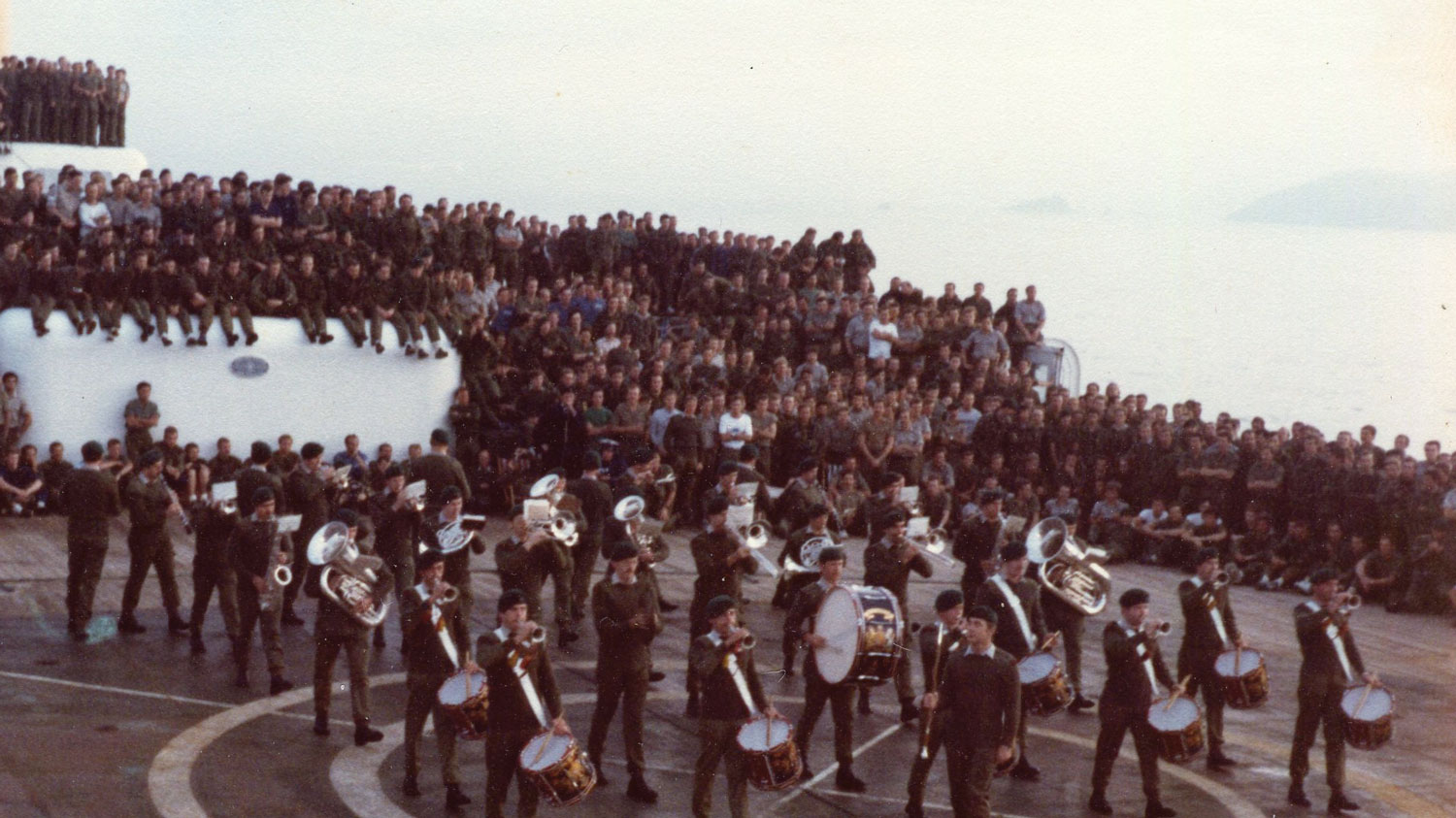 From the book 'An Ordinary Doctor: General Practice And Beyond' Image shows Beating Retreat on the way back 1982 CREDIT Dr Susie West