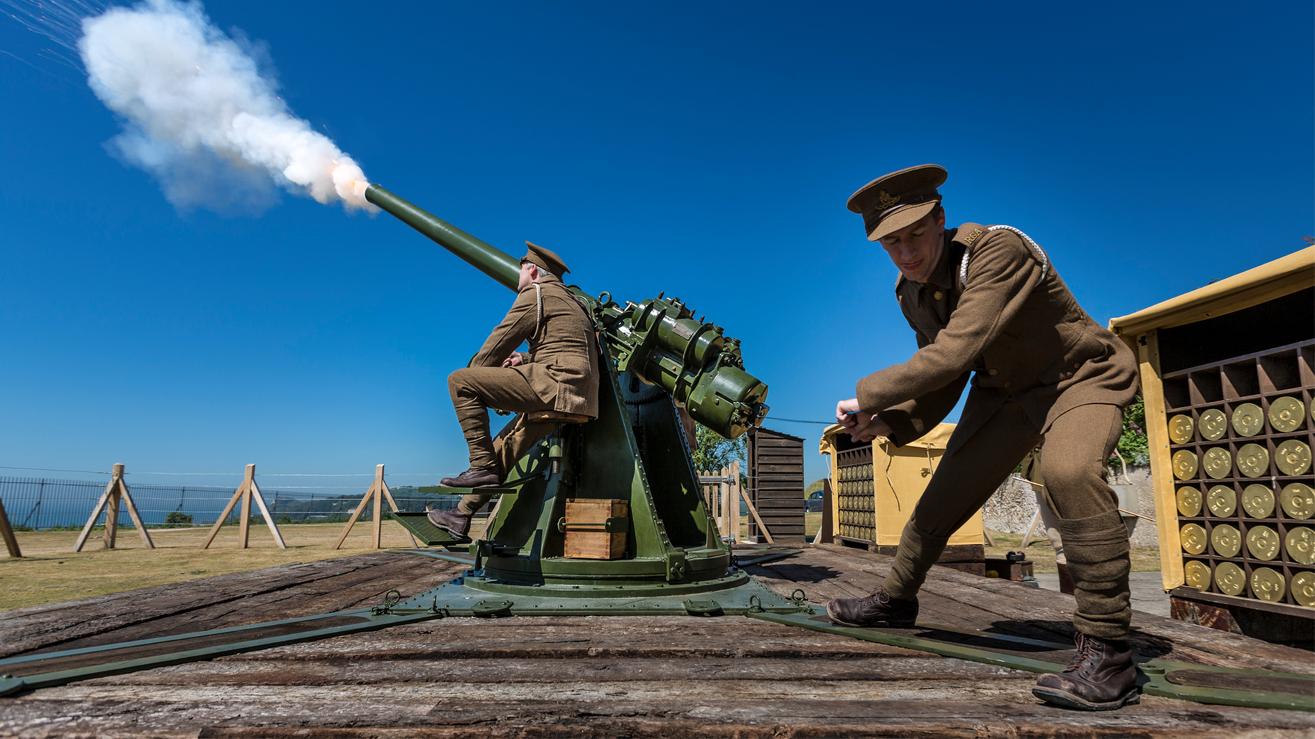 Artillery demonstration at Dover Castle. (Picture: English Heritage)