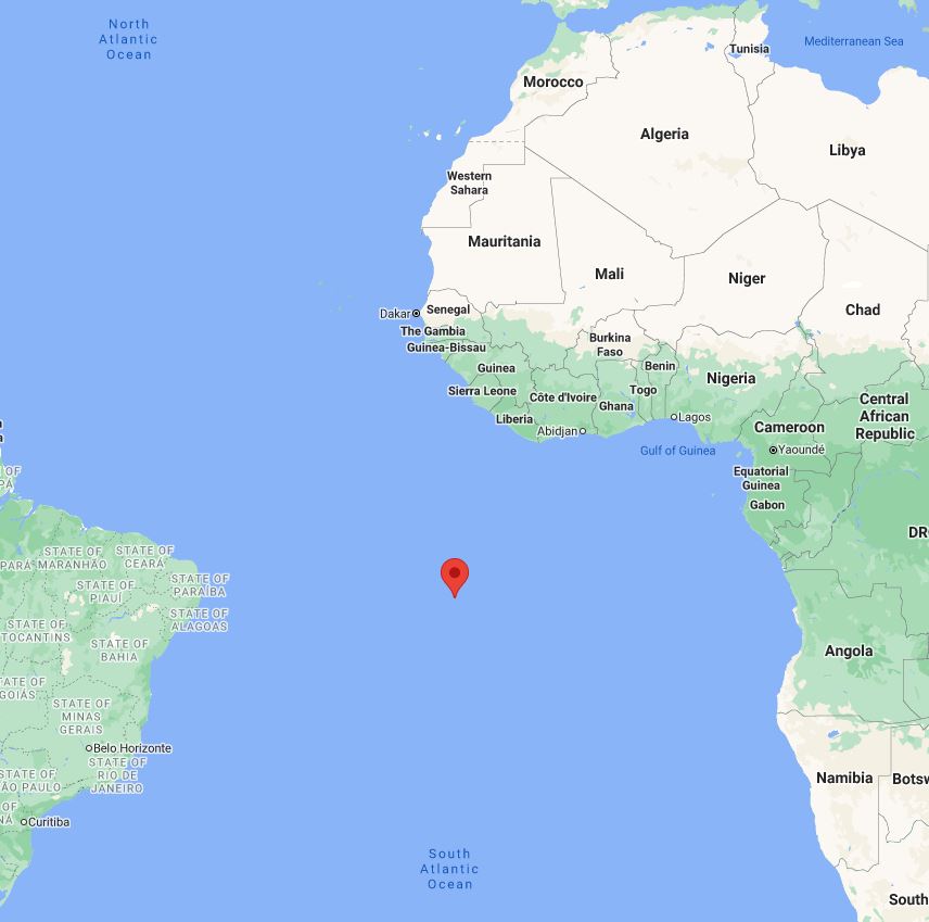 Ascension Island map