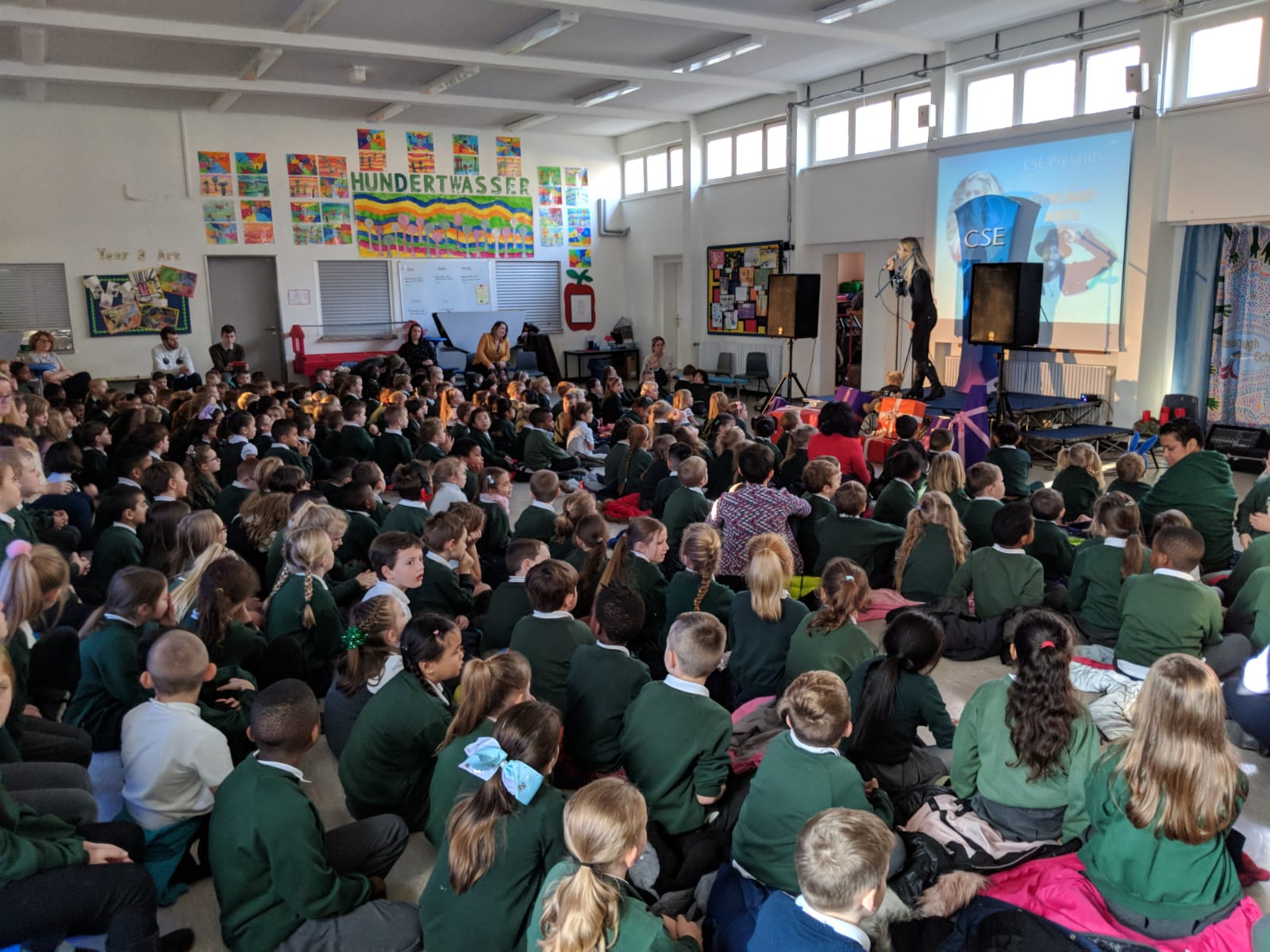 Riva performs for CSE at Attenborough School, Germany