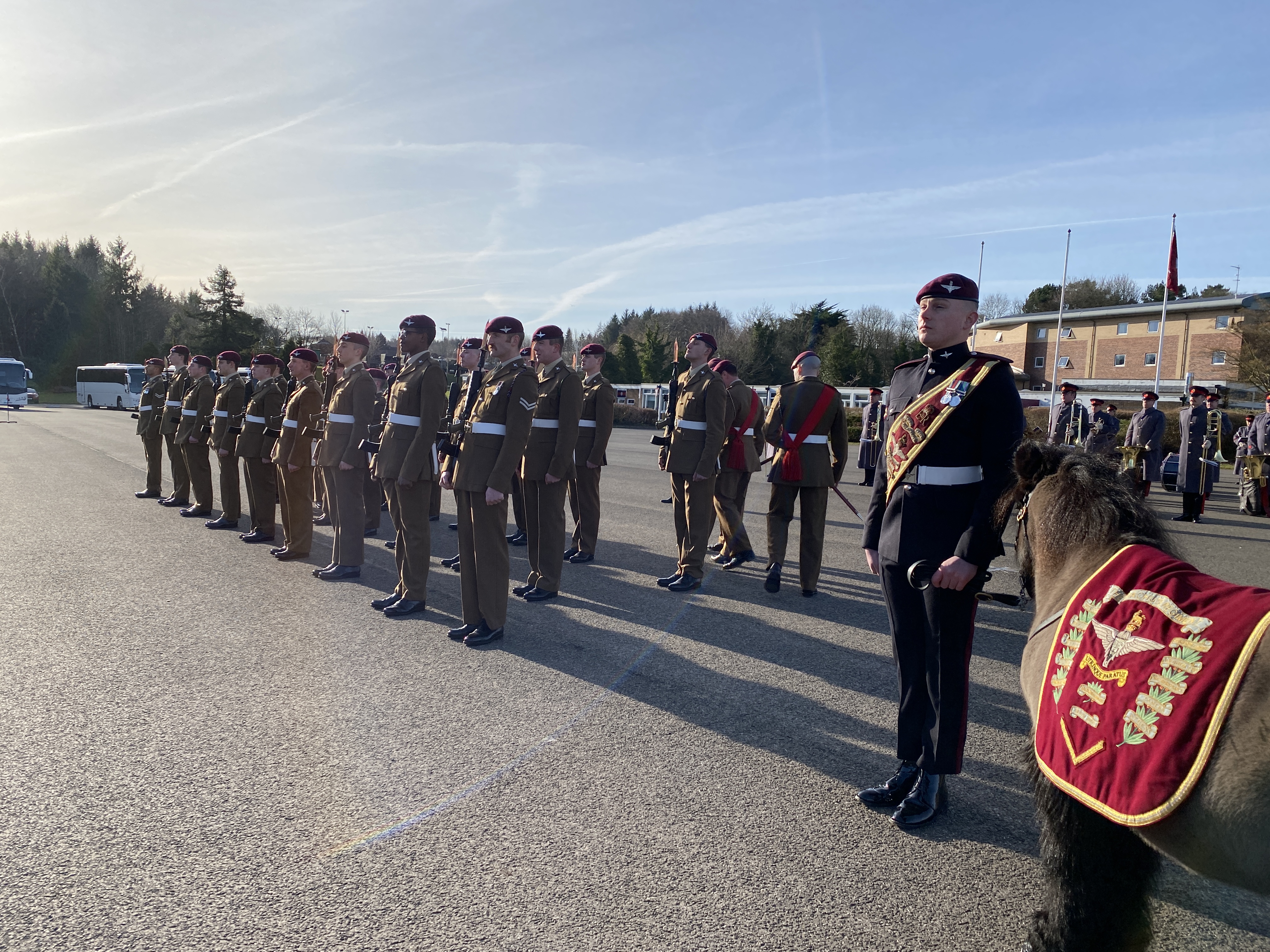 Parachute Regiment Parade Helles Barracks Catterick CREDIT BFBS