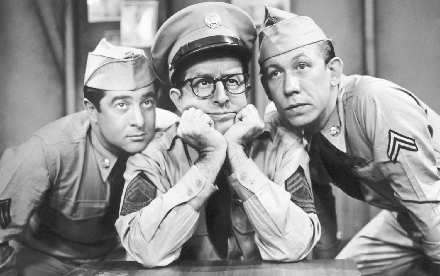 Phil Silvers as Sgt Bilko. 2014 © CBS Studios Inc. All Rights Reserved