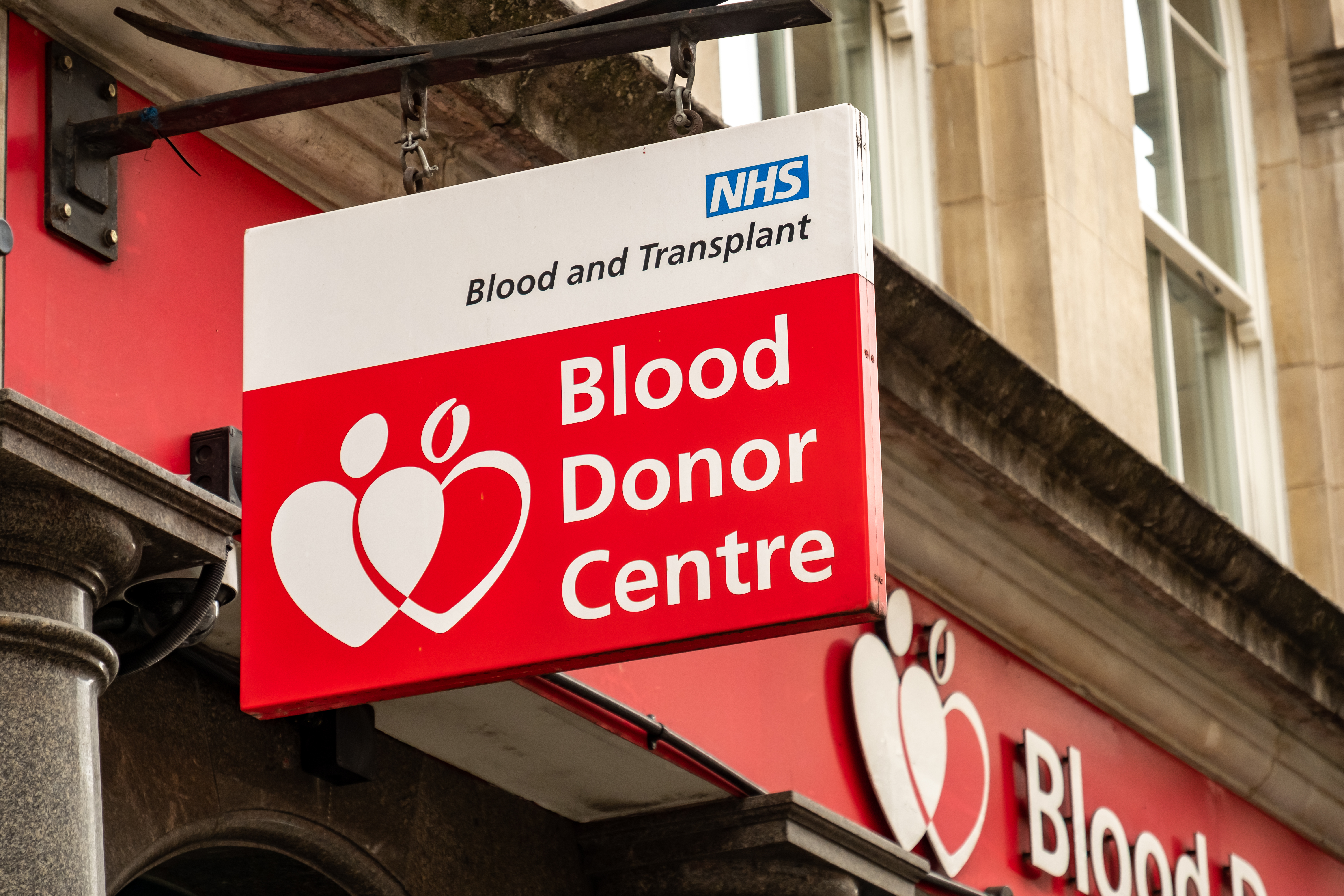 NHS Blood and Transplant Blood Donor Centre London Credit: Shutterstock / Willy Barton