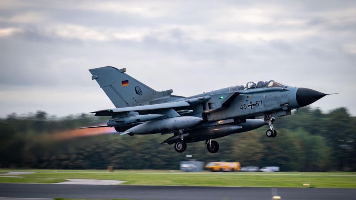 A Luftwaffe Tornado combat aircraft takes off on last year's Ex Steadfast Noon (Picture: SHAPE Public Affairs Office)