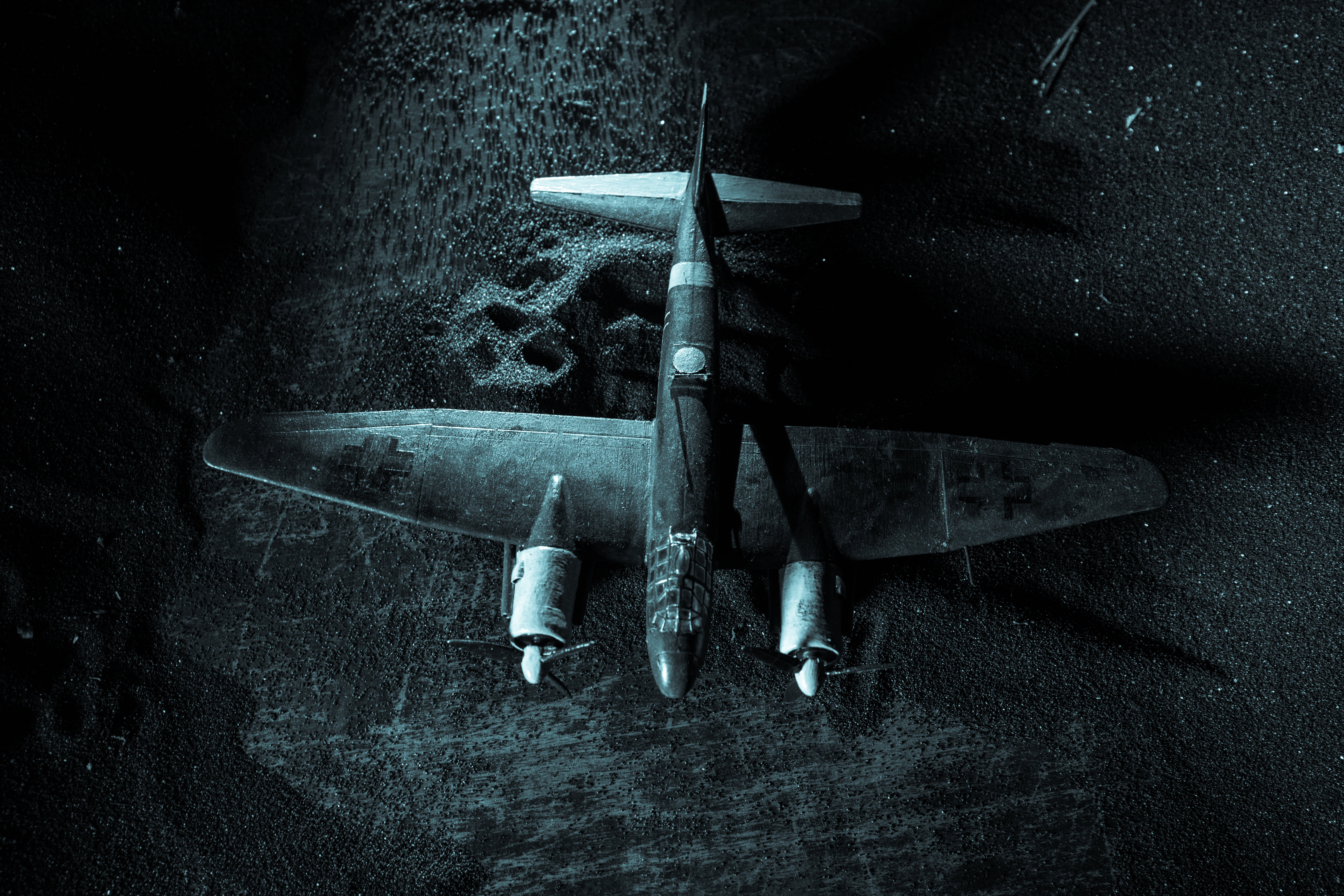 German Junker (Ju-88) night bomber at night By zef art / shutterstock