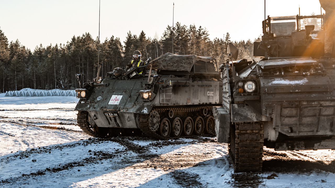 The Nato Battlegroup Estonia deployed at Sirgala training ground in northeastern Estonia for a two-week exercise (Picture: Estonian Defence Forces)