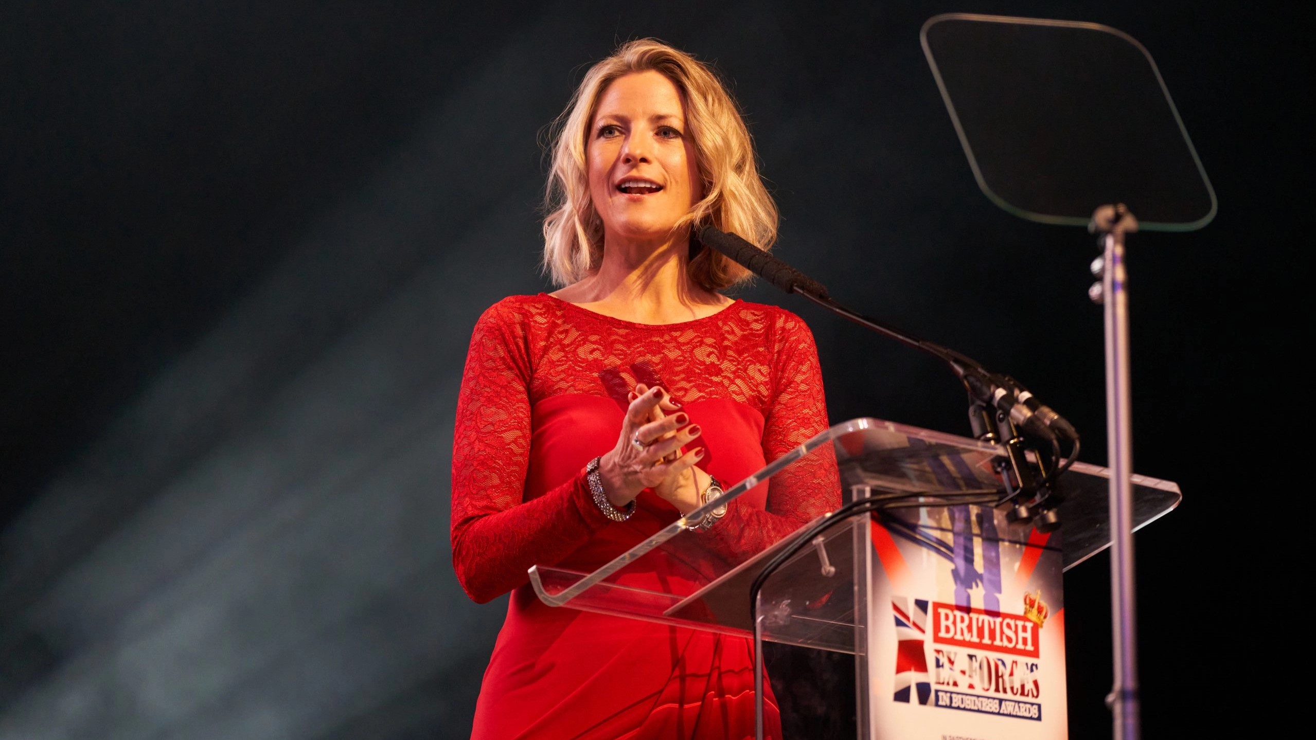 TV Presenter Jacqui Oatley British Ex-Forces in Business Awards 5 2020 (Picture: British Ex-Forces in Business Awards)
