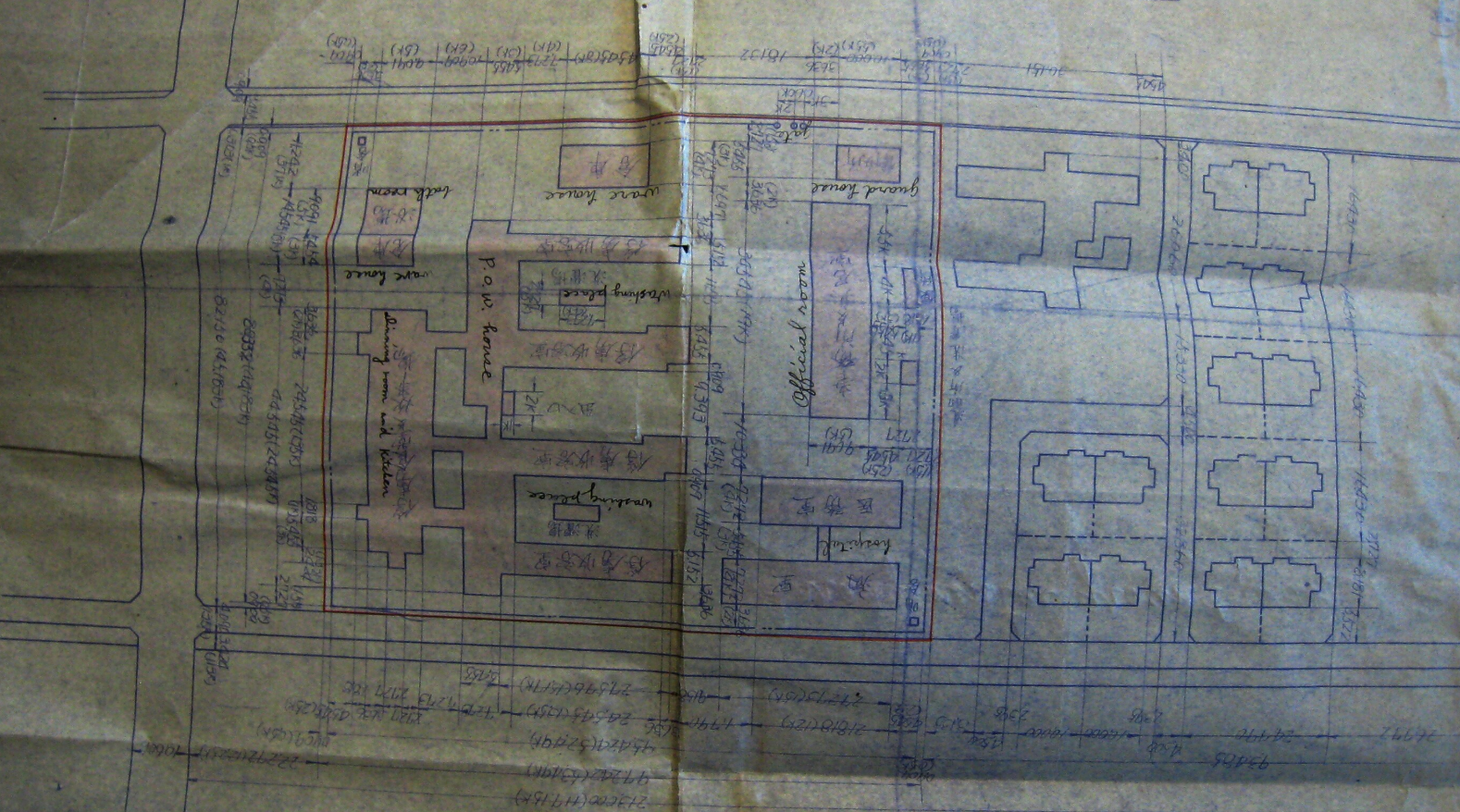 The Fukuoka 25 camp blueprint. Credit: Mansell