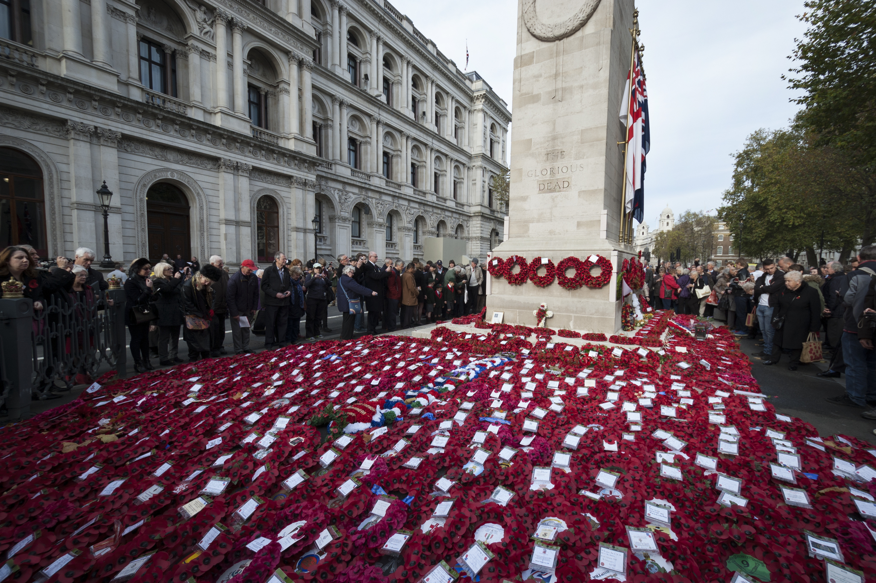 Remembrance At The Cenotaph. Shutterstock