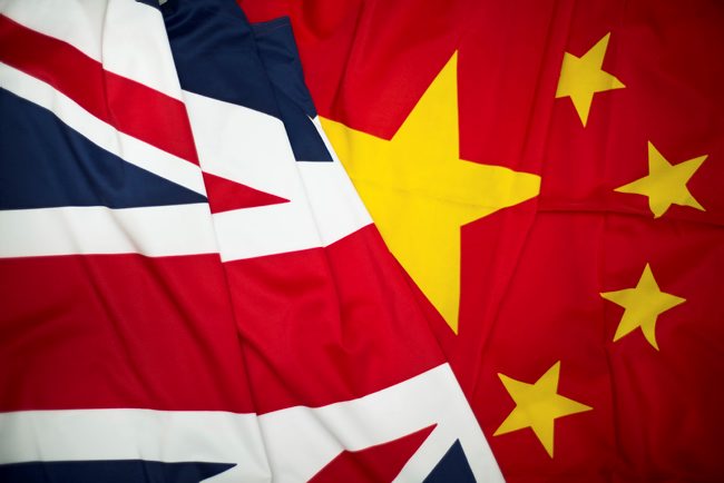 China/UK Flag: Picture Crown Copyright