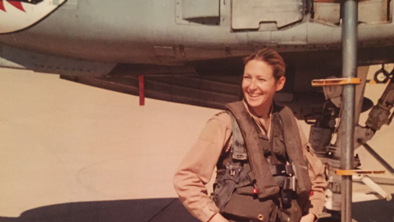 Col (Retd) Kim Campbell pictured in Iraq CREDIT Col (Retd) Kim Campbell