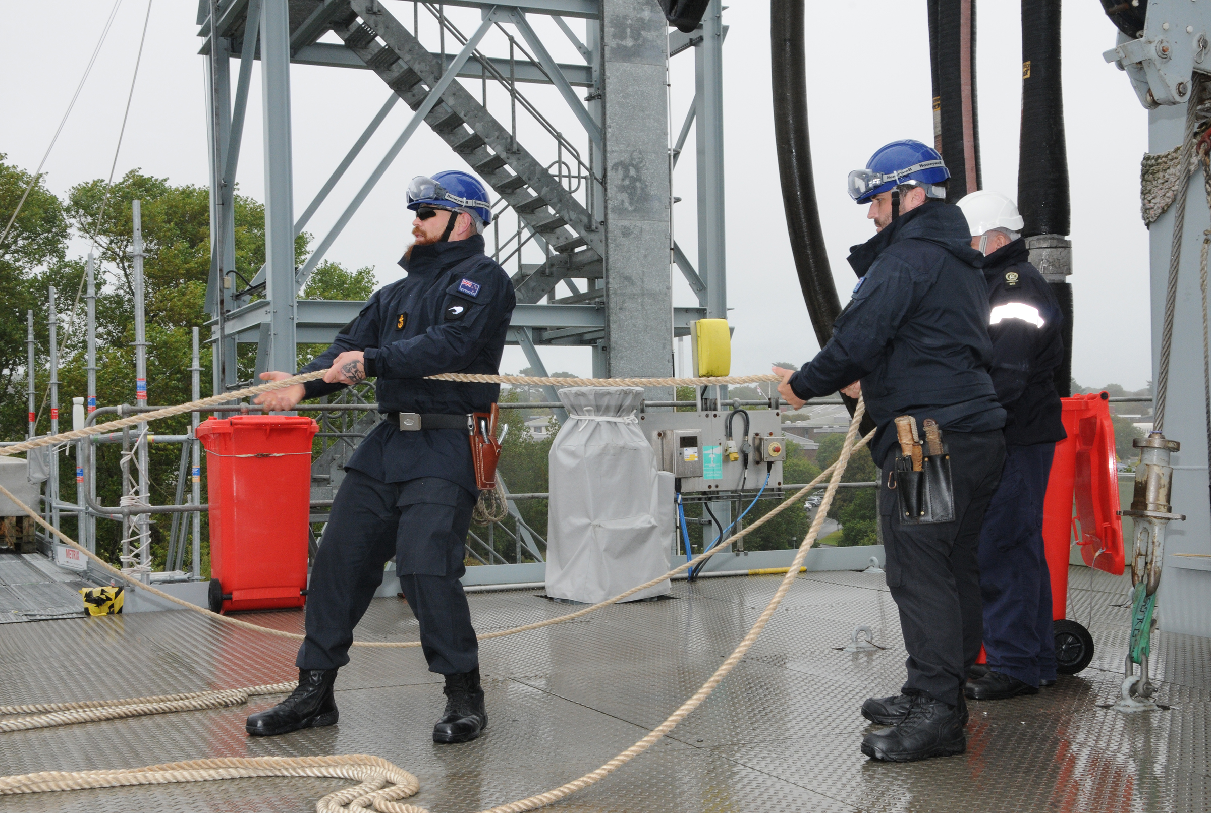 Royal New Zealand Navy Training at HMS Raleigh. Credit HMS Raleigh