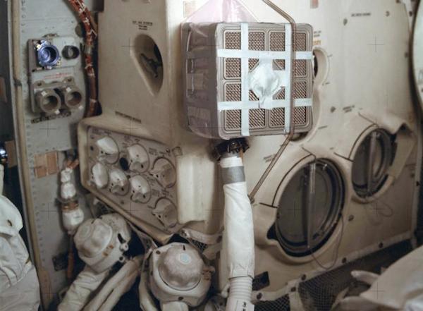 Duct tape used on Apollo 13 Credit: NASA