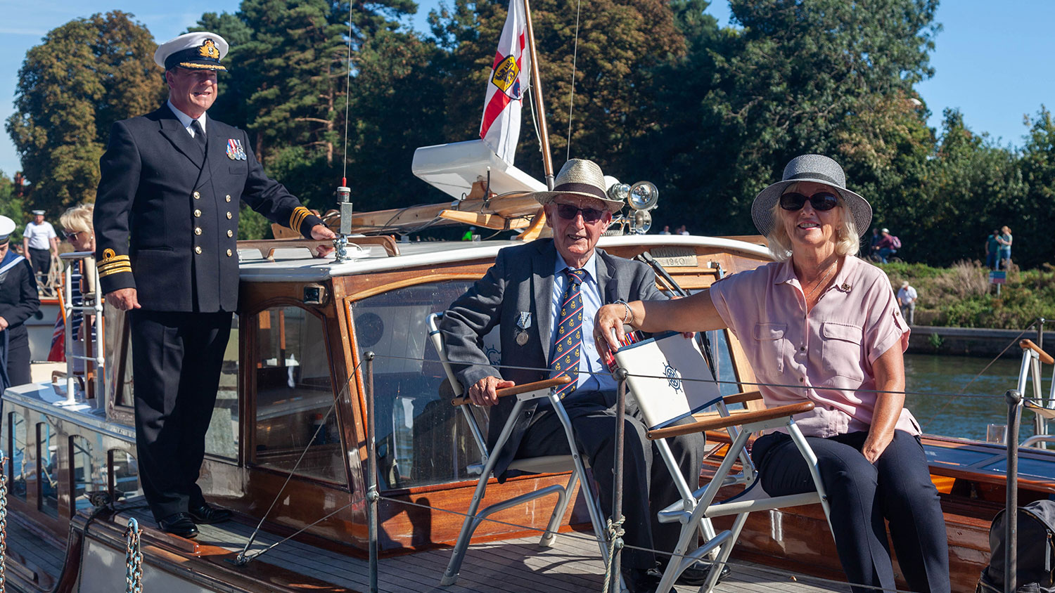 Duncan McInnes visited the UK in 2019 to attend a veteran's cruise with the Association of Dunkirk Little Ships CREDIT McInnes family