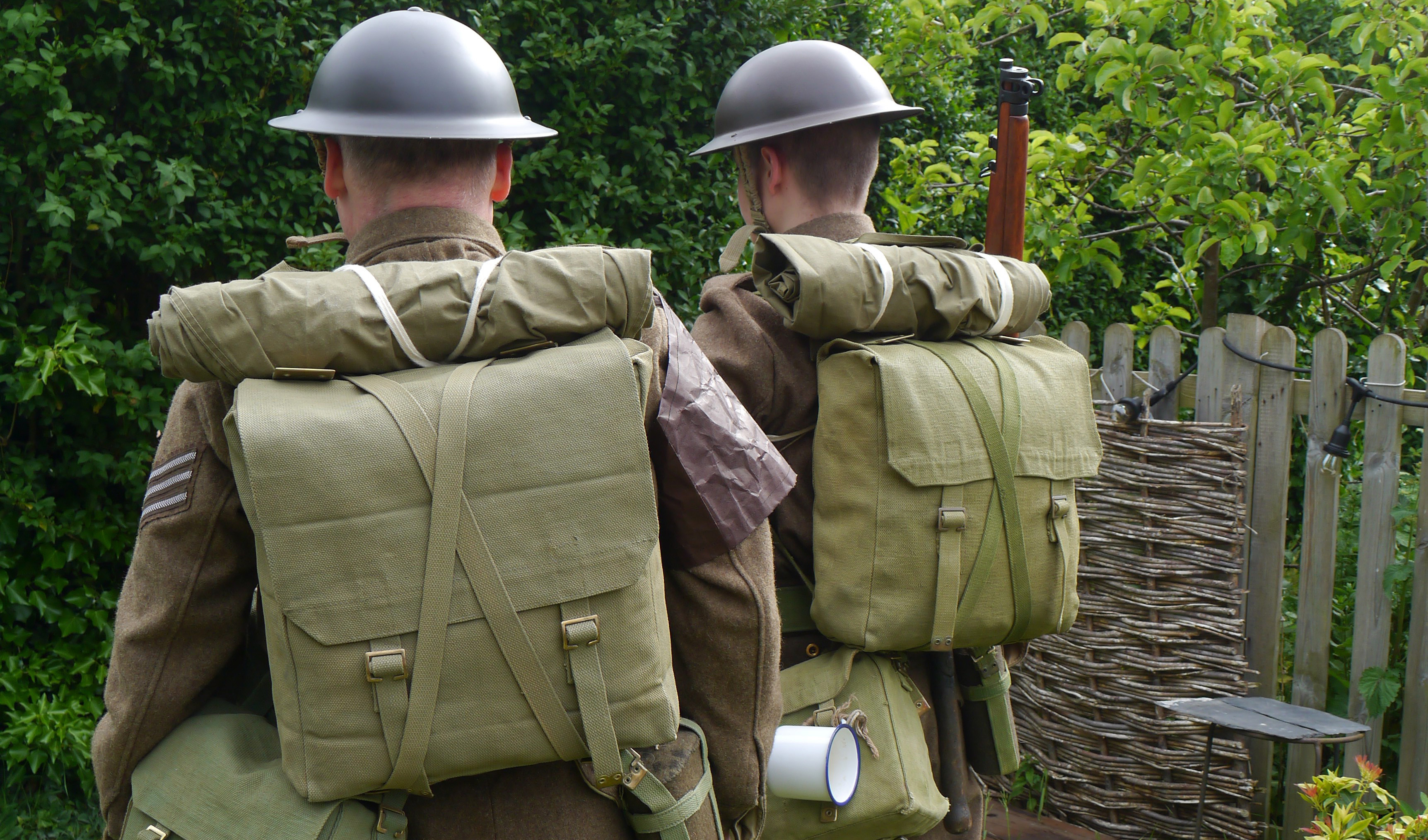 Replica military kit. Credit Mark Downes