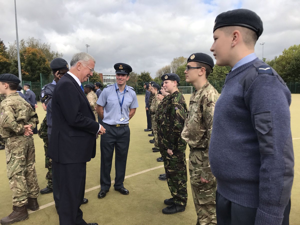 Michael Fallon Meets Cadets