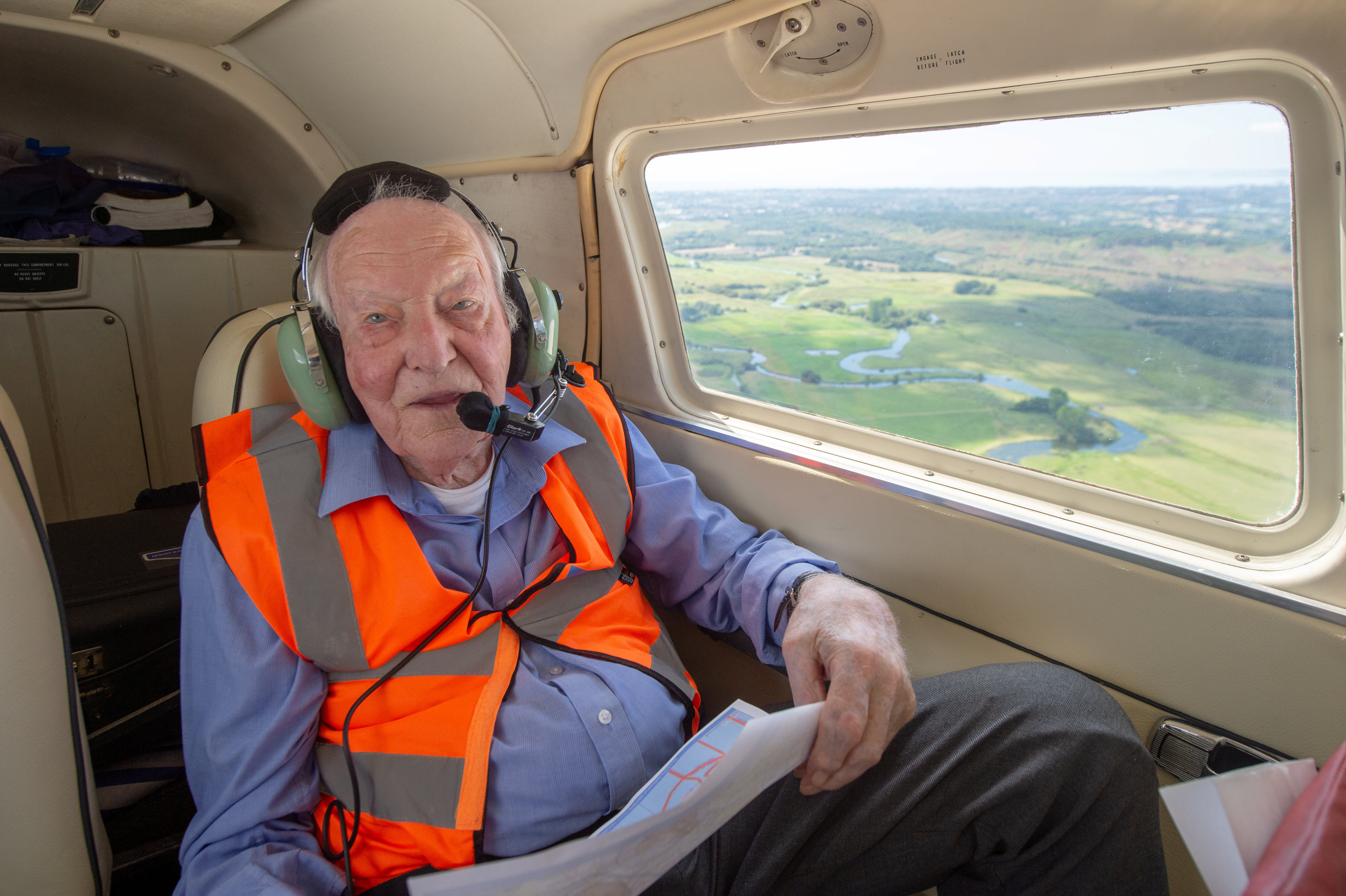 96-year-old RAF Veteran Surprise Trip CREDIT SWNS