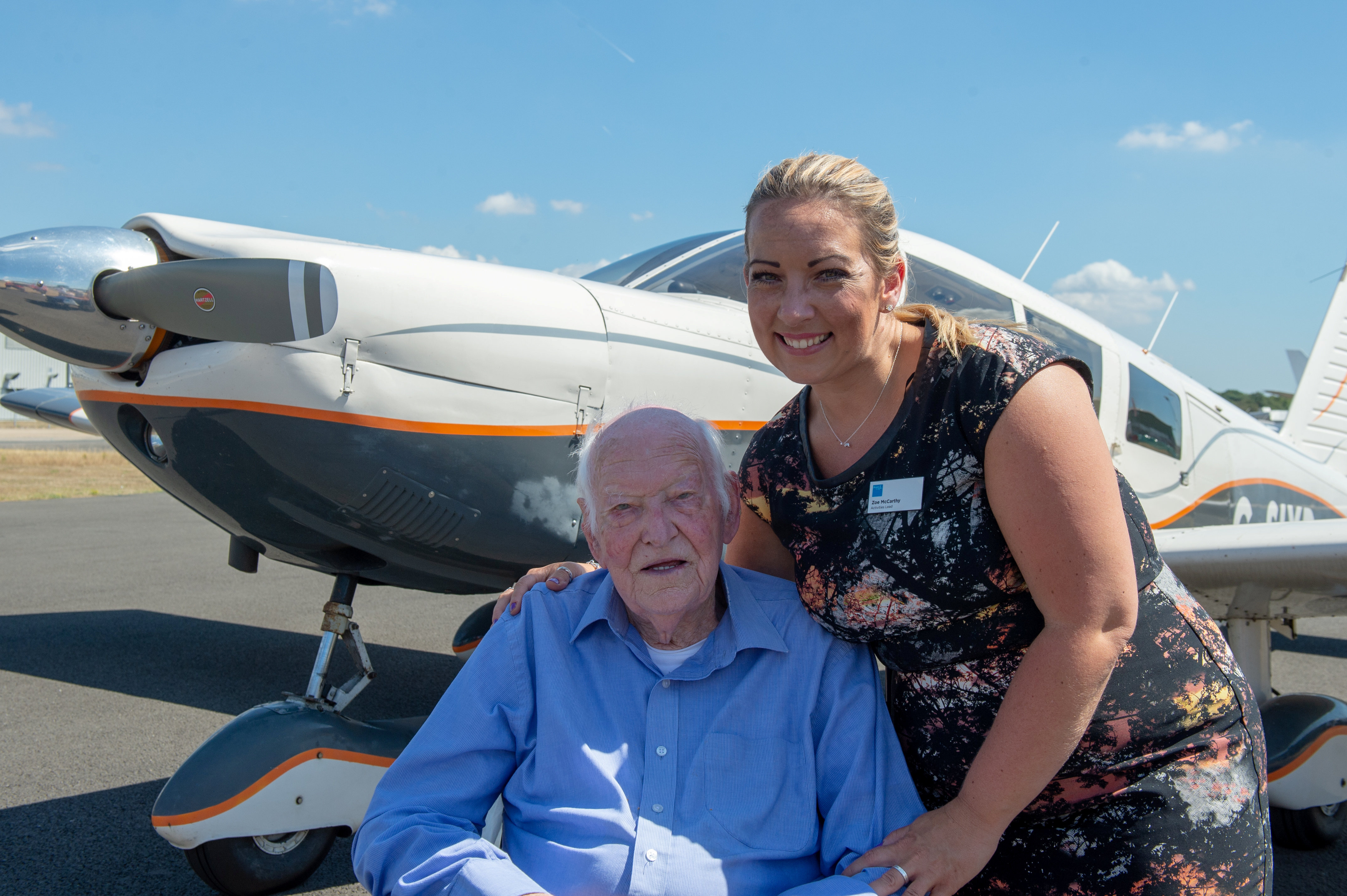 96-year-old RAF Veteran Surprise Trip CREDIT SWNS