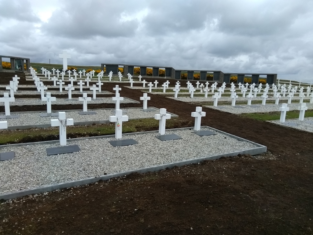 Argentine war graves on the Falkland Islands