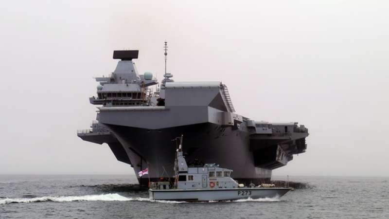HMS Gleaner and QE
