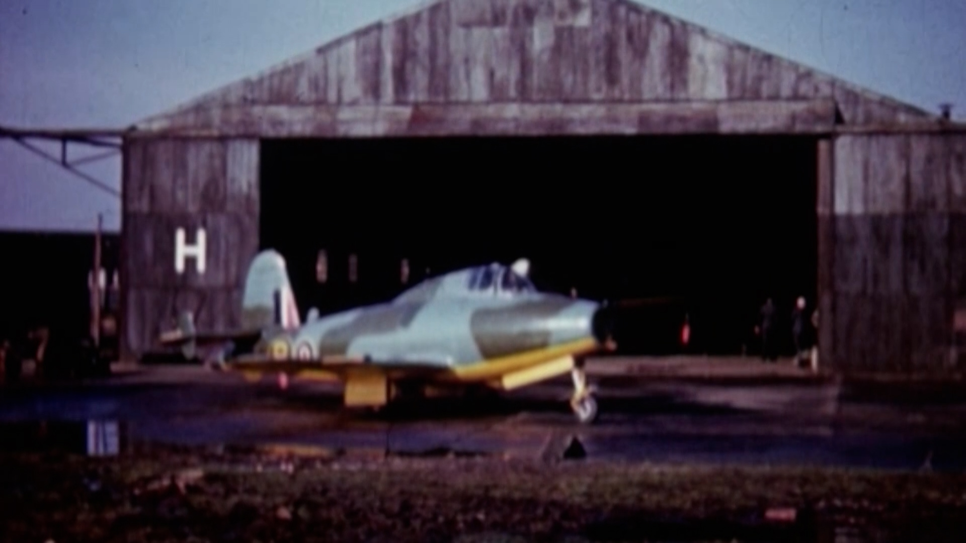 Archive image of a Gloster Meteor prototype SCREENGRAB CREDIT RAF Museum