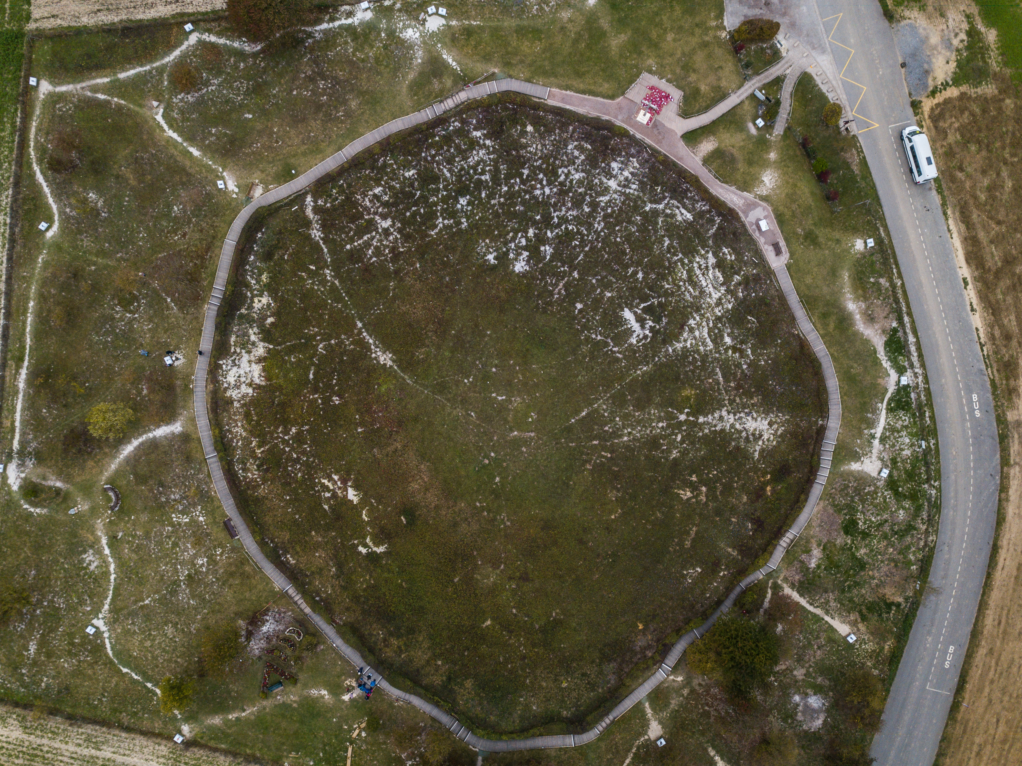 WW1 scarred landscape