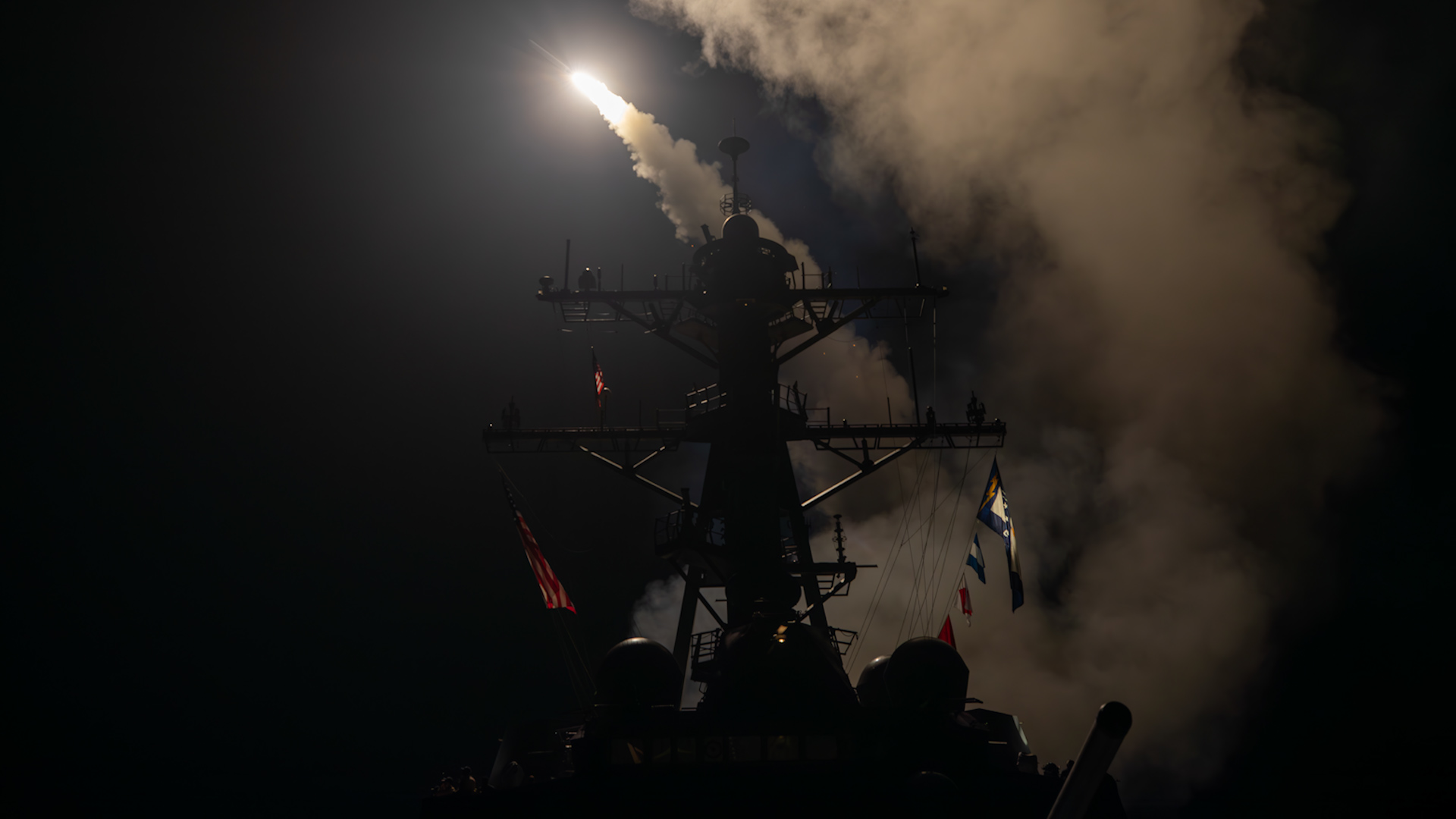 Guided-missile destroyer USS Gravely launches Tomahawk Land Attack Missiles in response to increased Iranian-backed Houthi threat in January 2024 (Picture: US Department of Defence)