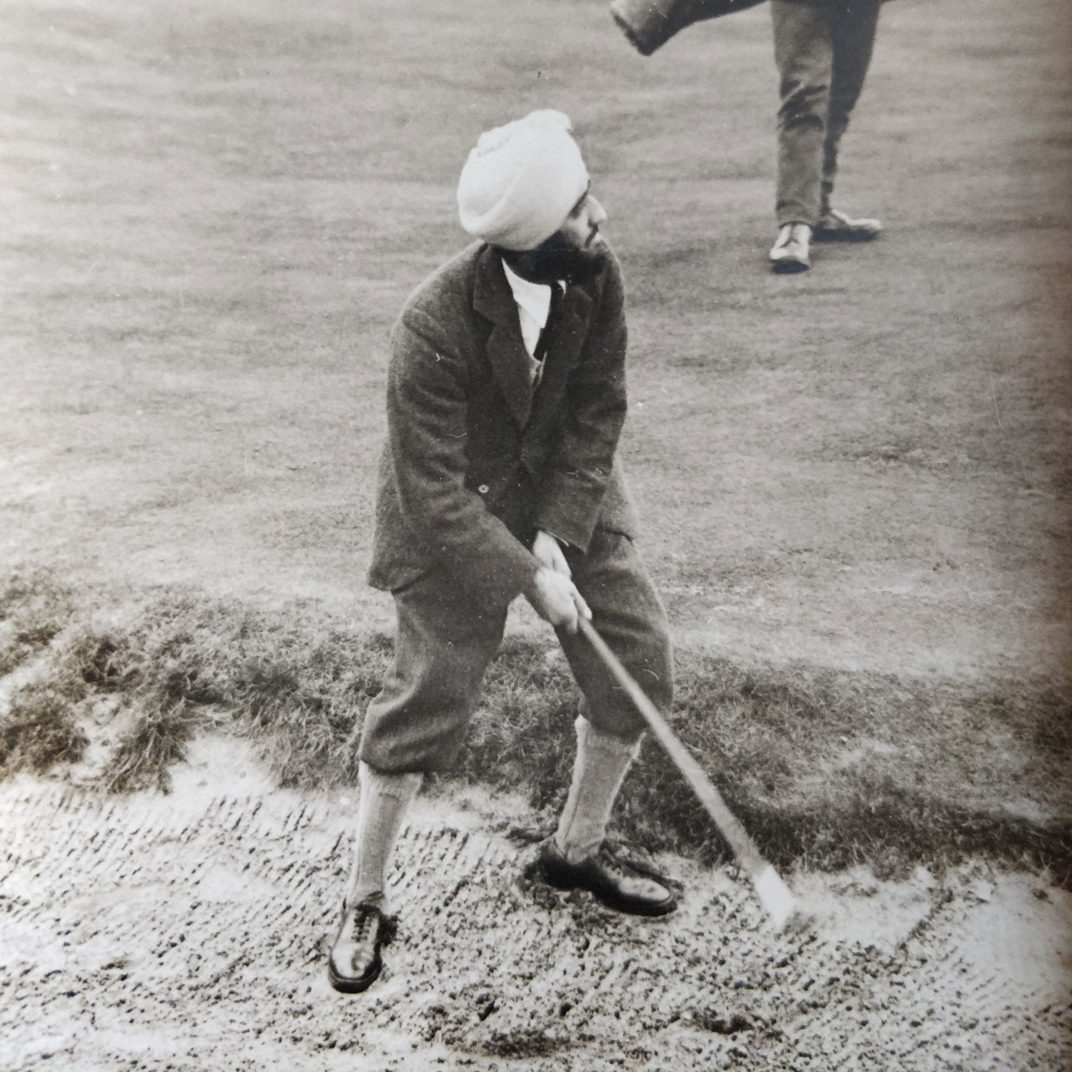 Hardit on the golf course at sometime during 1920 CREDIT Santhya Malik